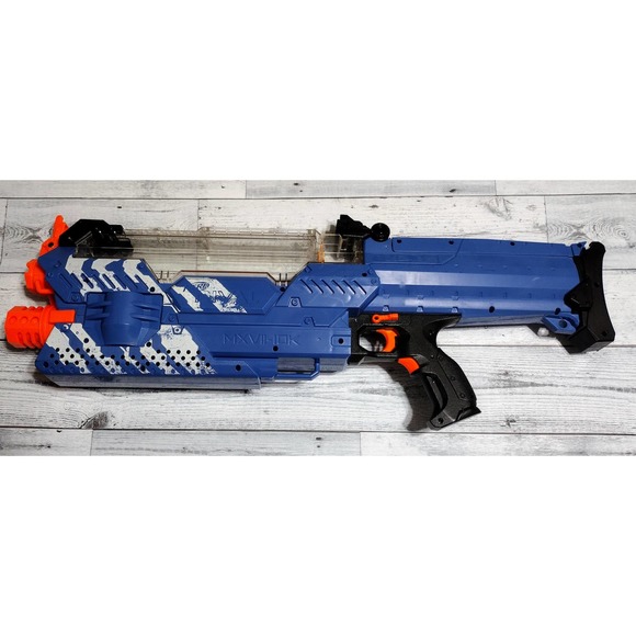 NERF Rival Nemesis MXVII-10K Blue. 100 Rd Capacity. Good Condition. Fast Ship. - Picture 2 of 3